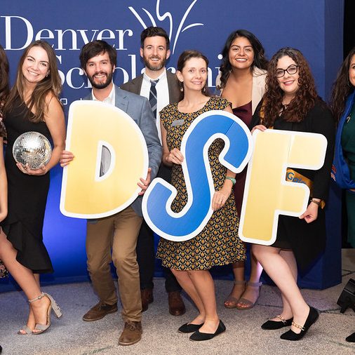 DSF staff celebrating at the Annual Gala 2022