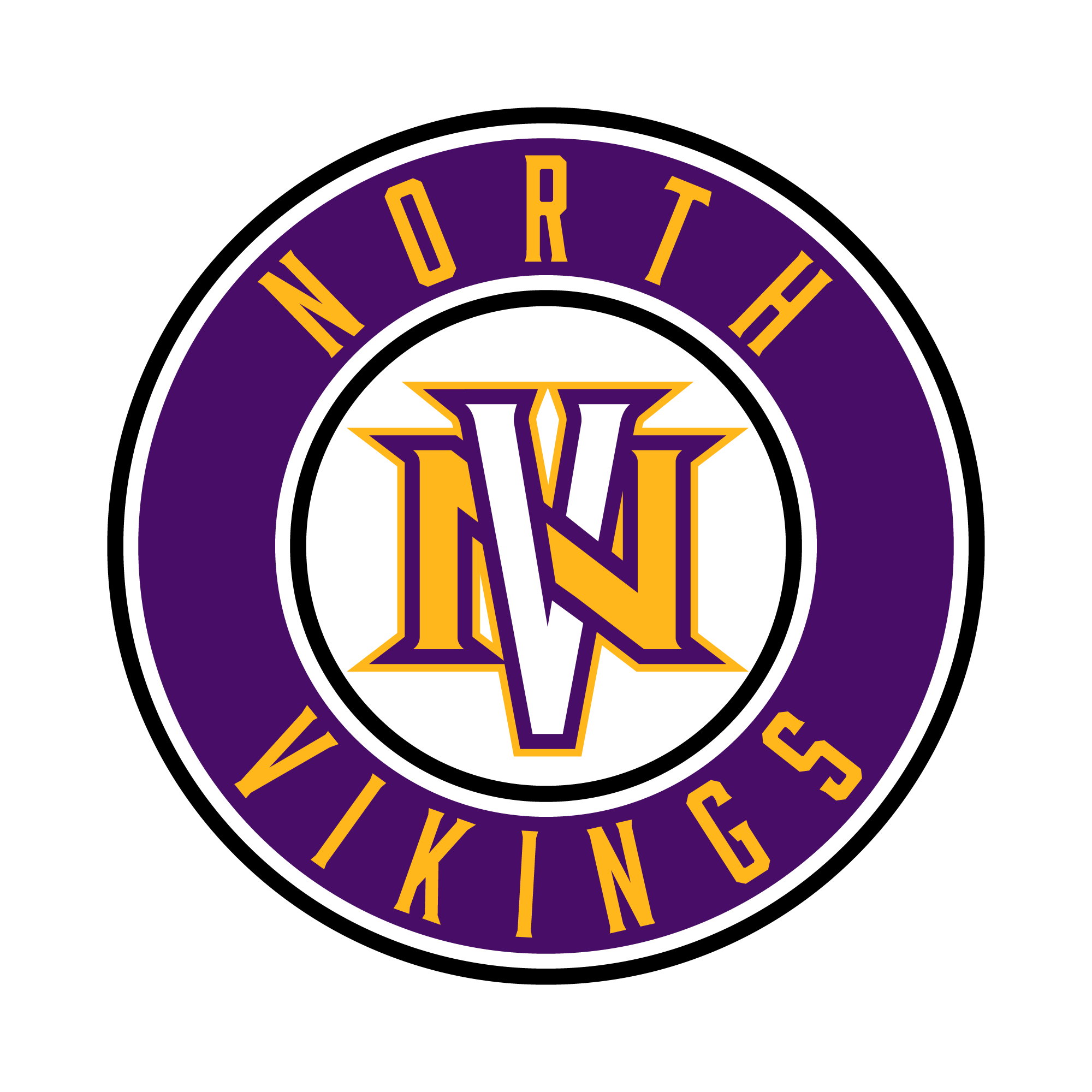 Denver North High School Vikings Logo